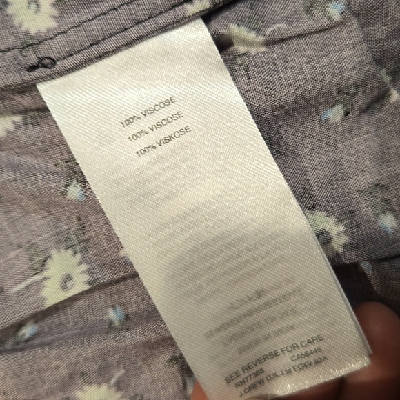 J.Crew Mercantile Women Floral Wrap Belt V neck hobo dress sz XS - Picture 7 of 9